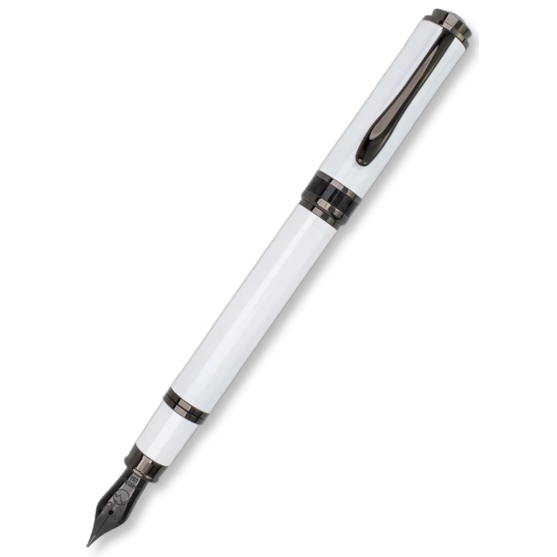 Monteverde Innova Cloud Dancer w/ Gunmetal Trim Fountain Pen & Ink Set