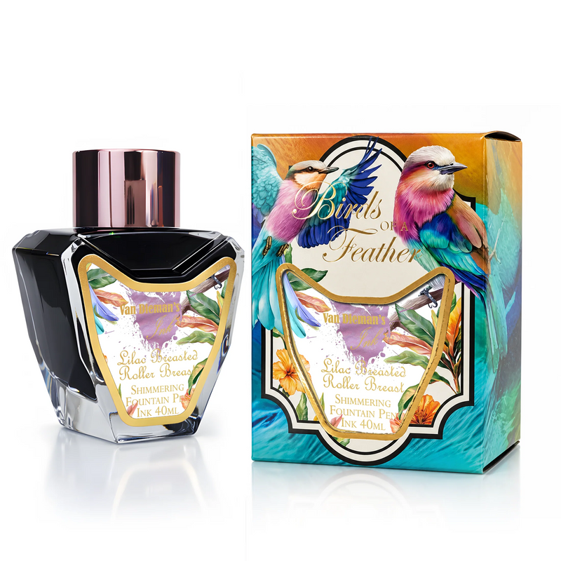 Van Dieman's Birds of a Feather ink - Lilac Breasted Roller Breast Shimmering 40ml