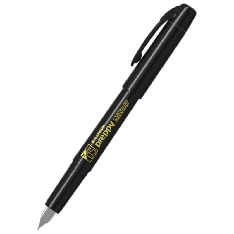 Platinum Preppy Fountain Pen Black / Yellow Limited Edition - Medium