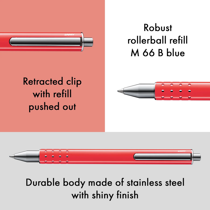 Lamy Swift 2026 Special Edition Rollerball Pen & Leather Pen Pouch Set - Sunset