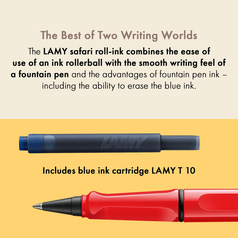 Lamy Safari Ink Cartridge Rollerball Pen - Red