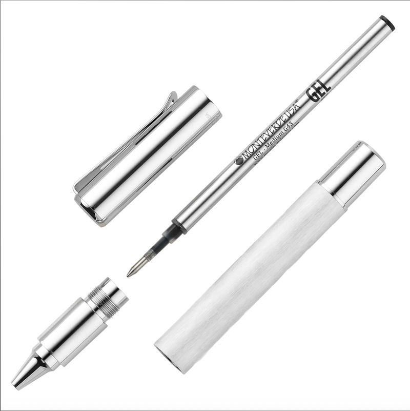 Monteverde Ritma Gel Rollerball Pen Brushed Stainless Steel