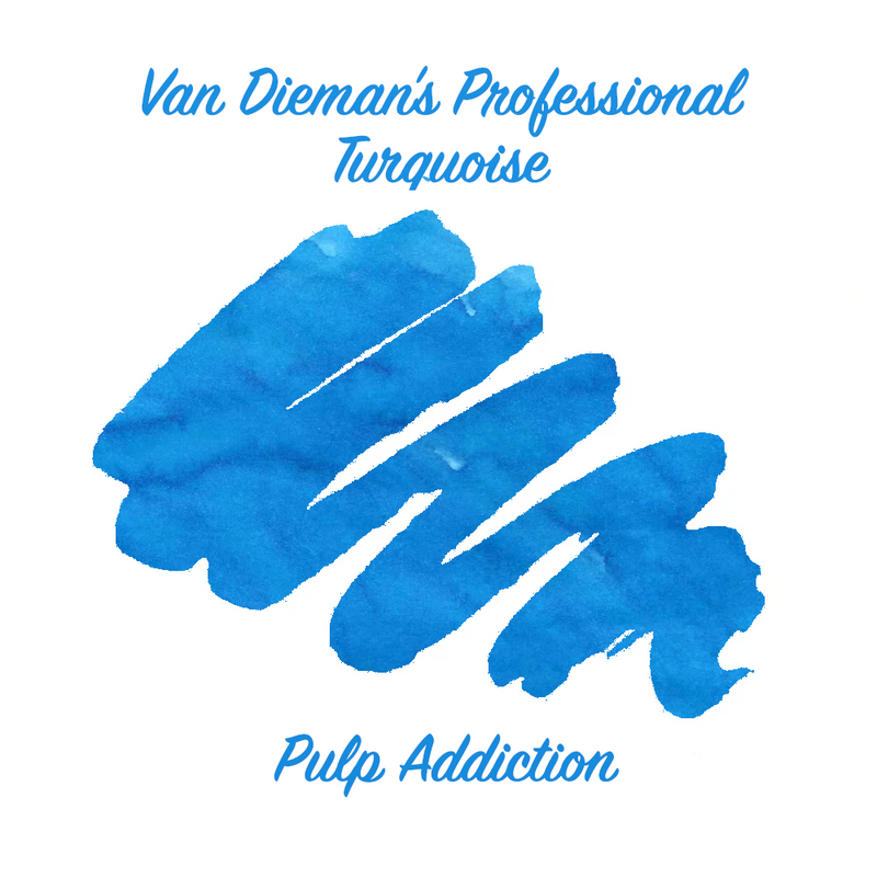 Van Dieman's Professional - Turquoise Essential Fountain Pen 2ml Ink Sample