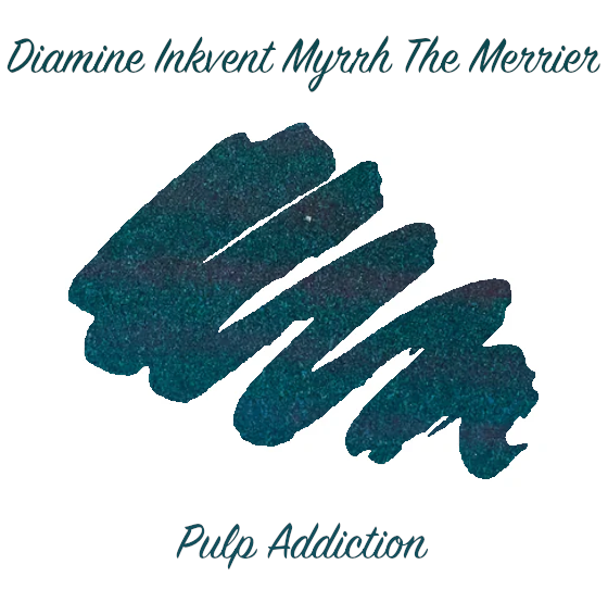Diamine Teal Edition Ink - Myrrh the Merrier Shimmer & Sheen