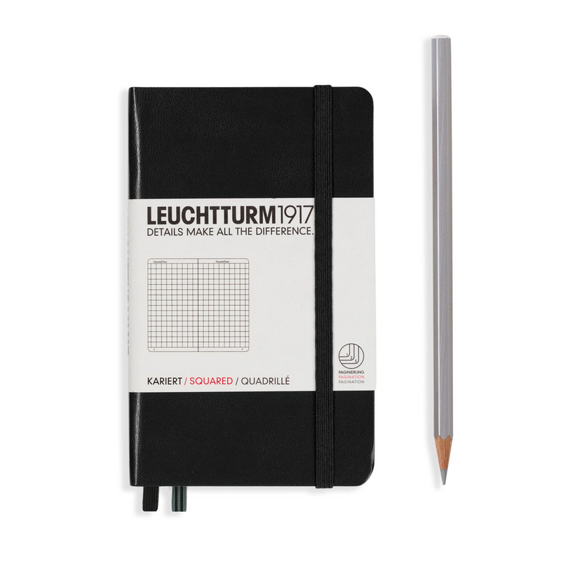 Leuchtturm1917 Notebook Pocket (A6), Squared - Black