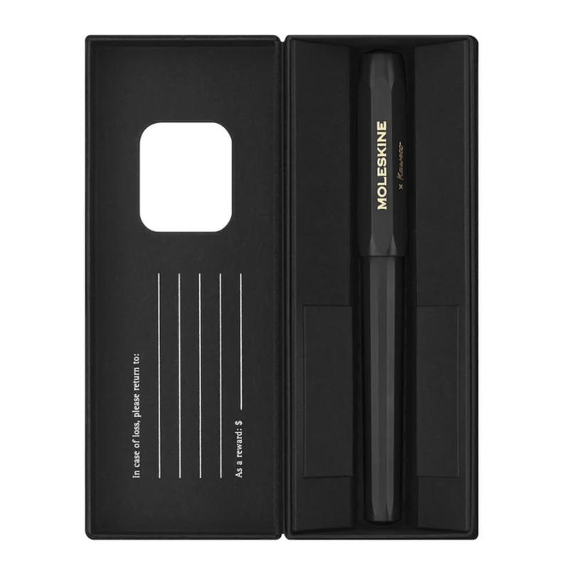 Moleskine x Kaweco Fountain Pen - Black, Fine Nib