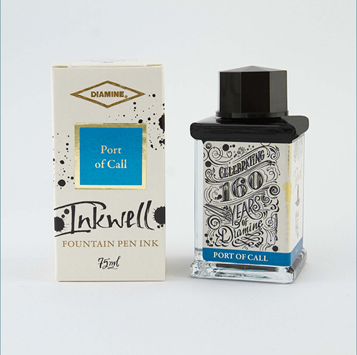 Diamine 160th Anniversary Fountain Pen Ink - Port of Call 75ml Bottle