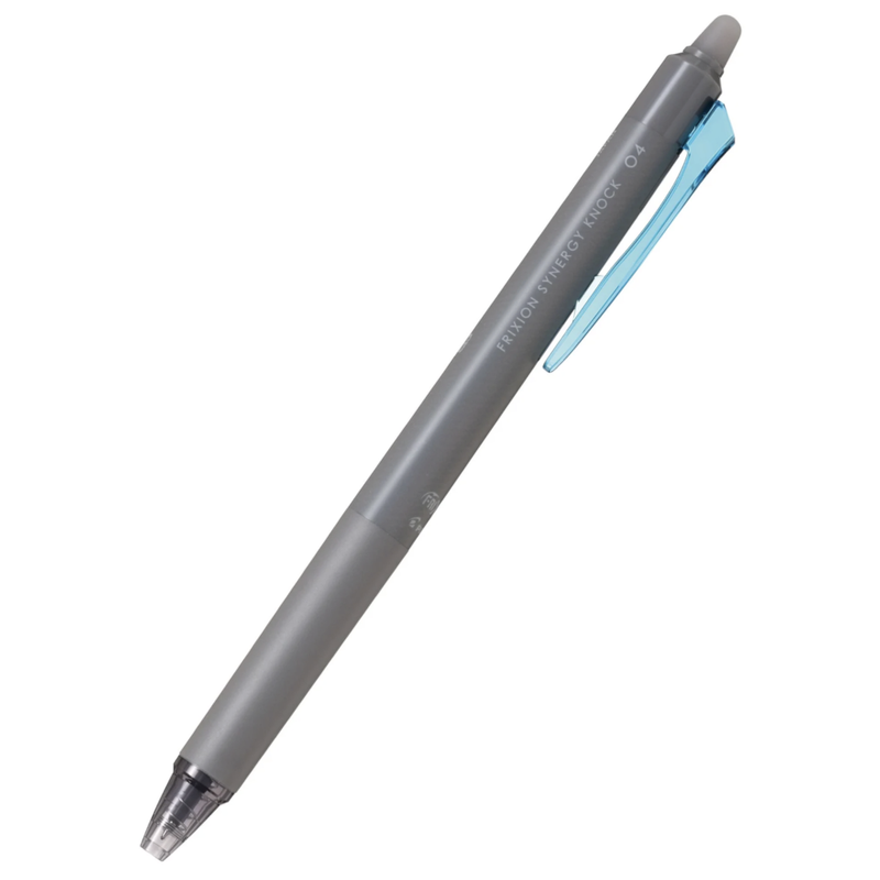 Pilot Frixion Synergy Knock Gel Ballpoint Pen - 0.4mm - Light Blue