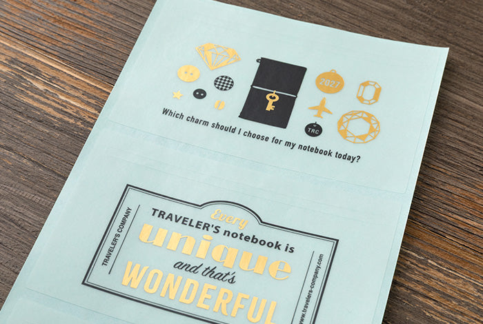TRAVELER'S Notebook 2027 Diary Refill - Customised Sticker Set