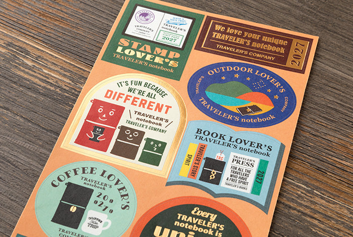 TRAVELER'S Notebook 2027 Diary Refill - Customised Sticker Set