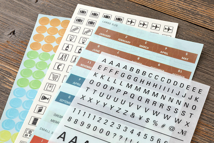 TRAVELER'S Notebook 2027 Diary Refill - Customised Sticker Set