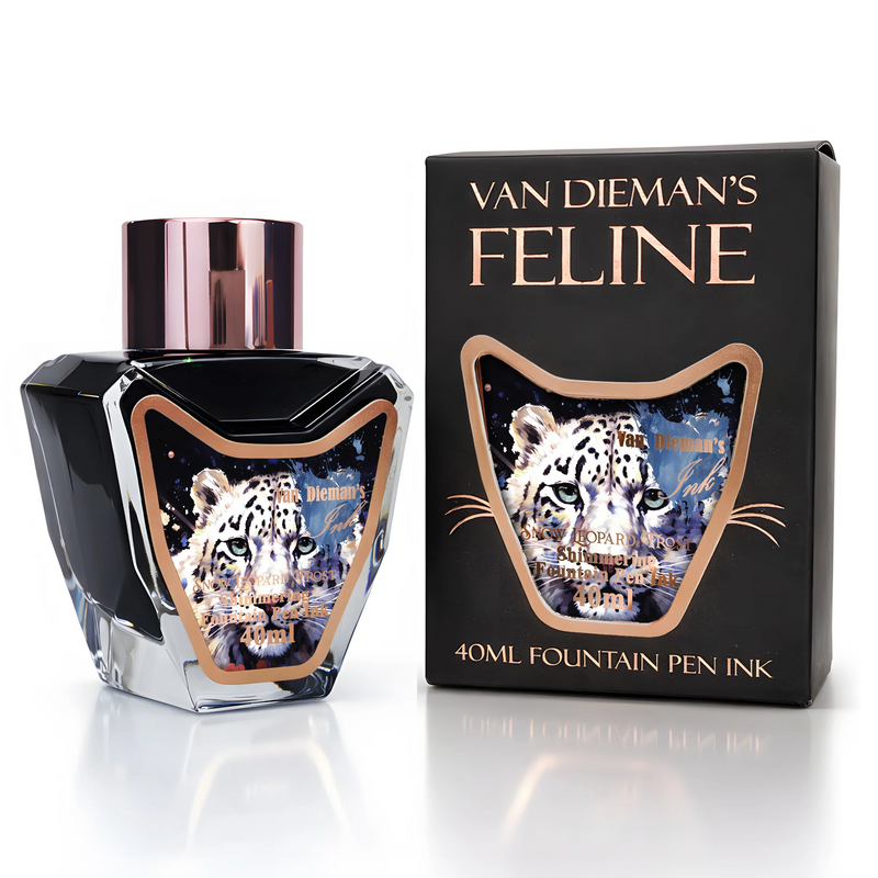 Van Dieman's Feline - Snow Leopard Frost Shimmering Fountain Pen Ink 40ml
