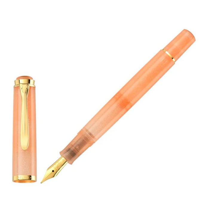Pelikan M200 Special Edition Fountain Pen & Ink Gift Set - Apricot Achat