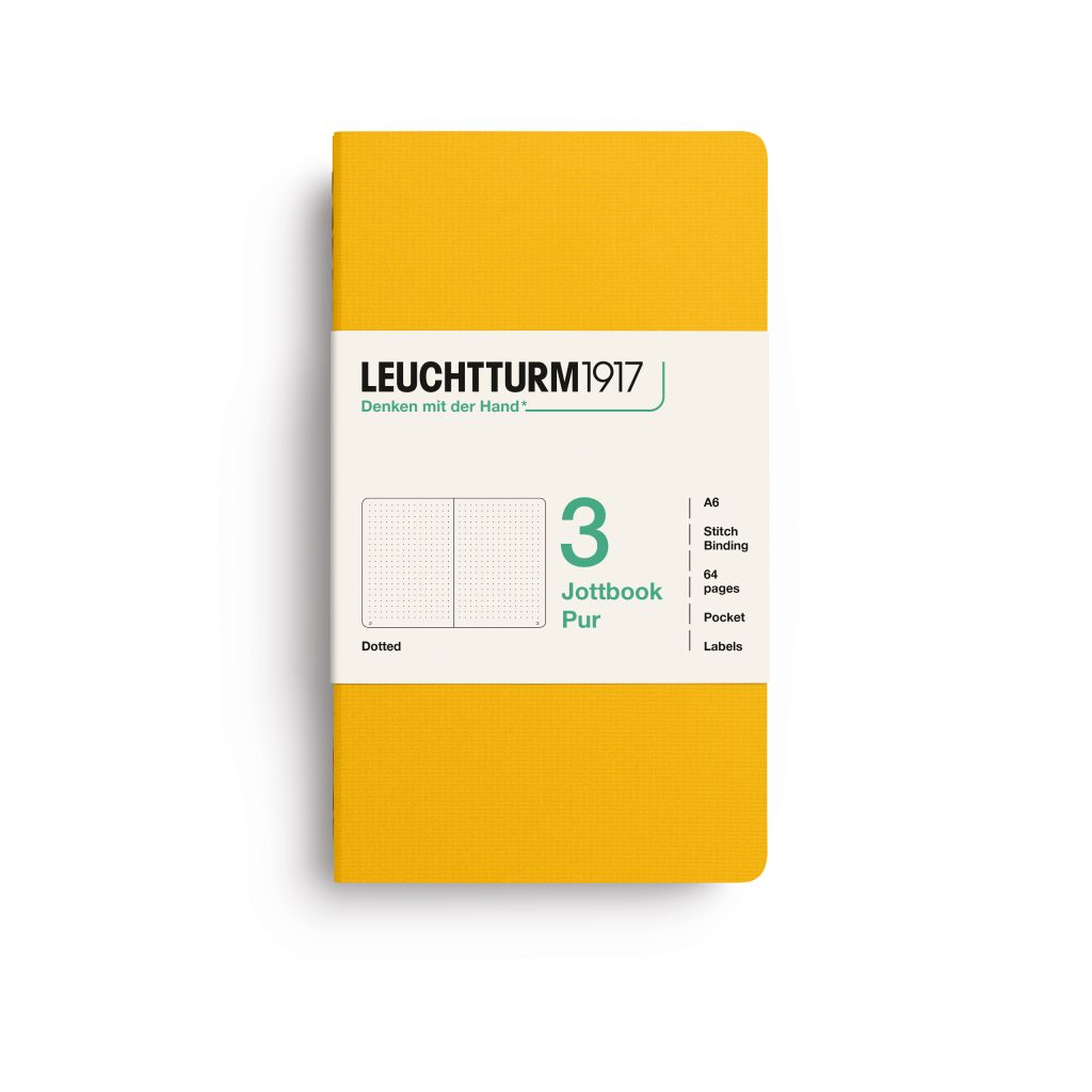 Leuchtturm1917 Pur Jottbook (A6), Dotted - Sunflower (3 Pack) — Pulp ...