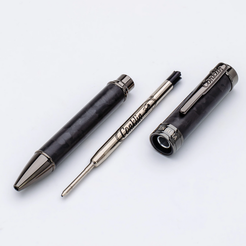 Conklin Endura Ballpoint Pen - Forged Carbon w/ Gunmetal Trim