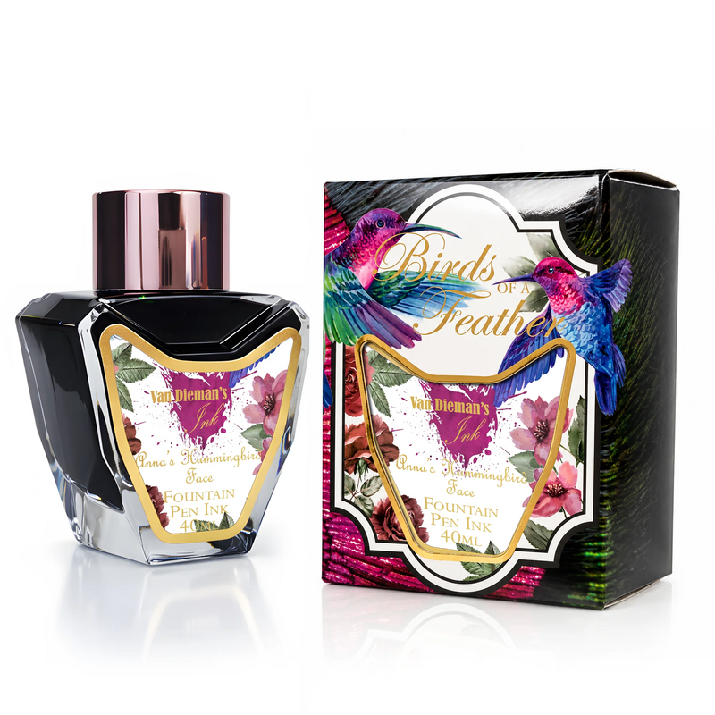 Van Dieman's Birds of a Feather ink - Anna's Hummingbird Face 40ml
