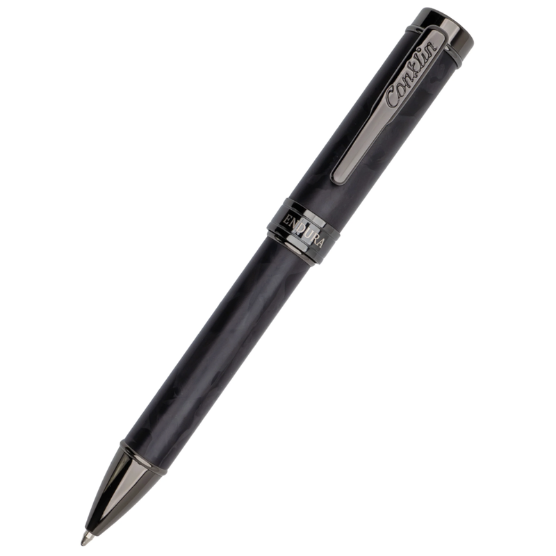 Conklin Endura Ballpoint Pen - Forged Carbon w/ Gunmetal Trim