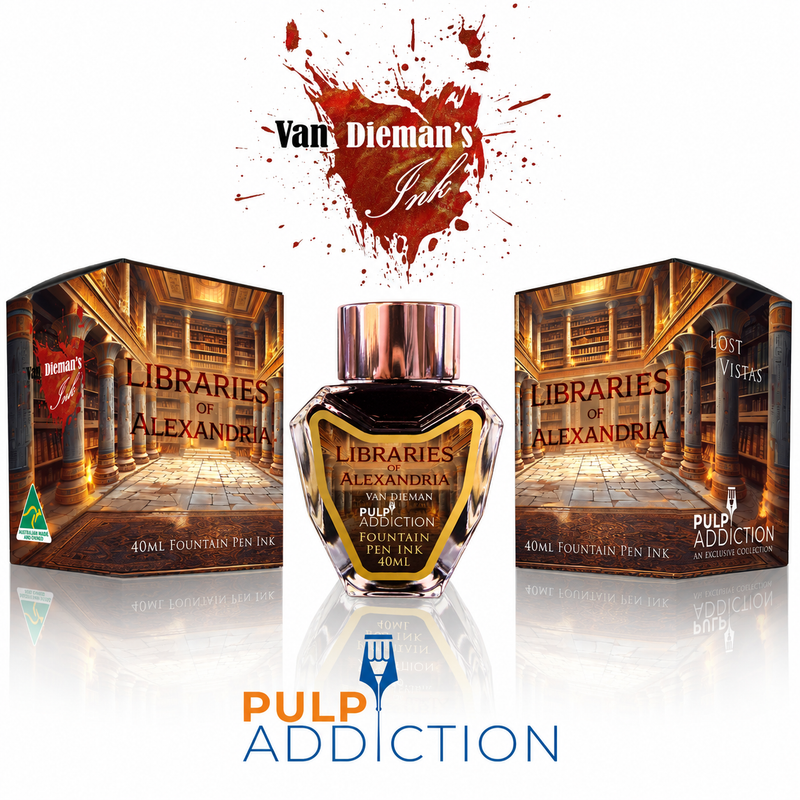 Van Dieman's Pulp Addiction Exclusive Ink - Lost Vistas - Libraries of Alexandria 40ml