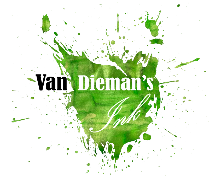 Van Dieman's Birds of a Feather ink - Elegant Peacock Train Shimmering 40ml