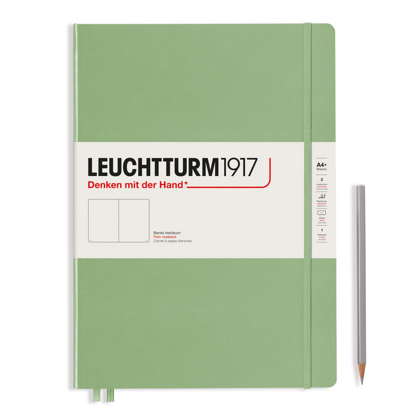 Leuchtturm1917 Notebook Master Slim (A4+), Plain - Sage