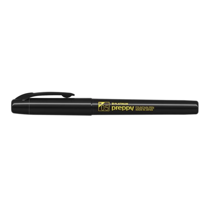 Platinum Preppy Fountain Pen Black / Yellow Limited Edition - Medium
