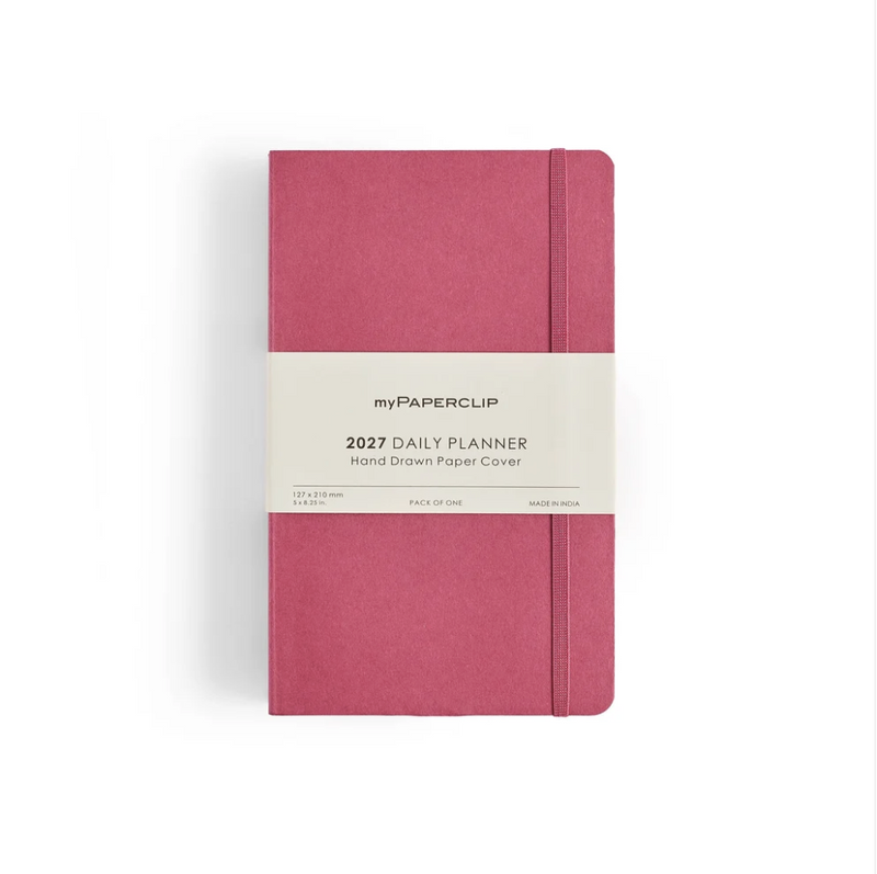 myPAPERCLIP 2027 Daily Planner Softcover M1 - Raspberry