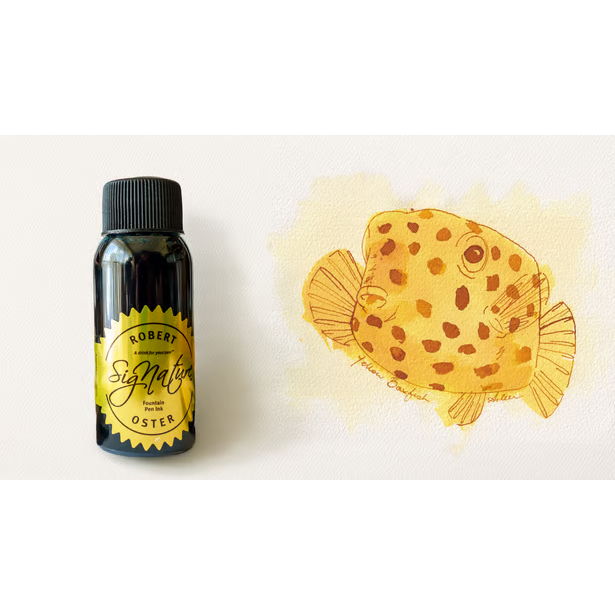 Robert Oster Signature Ink - Yellow Boxfish (The 2026 Melbourne Pen Show Exclusive Ink)
