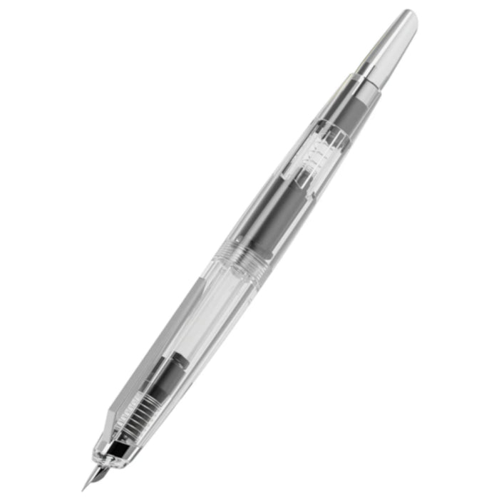 Endless Phantom Retractable Fountain Pen - Clear w/ Chrome