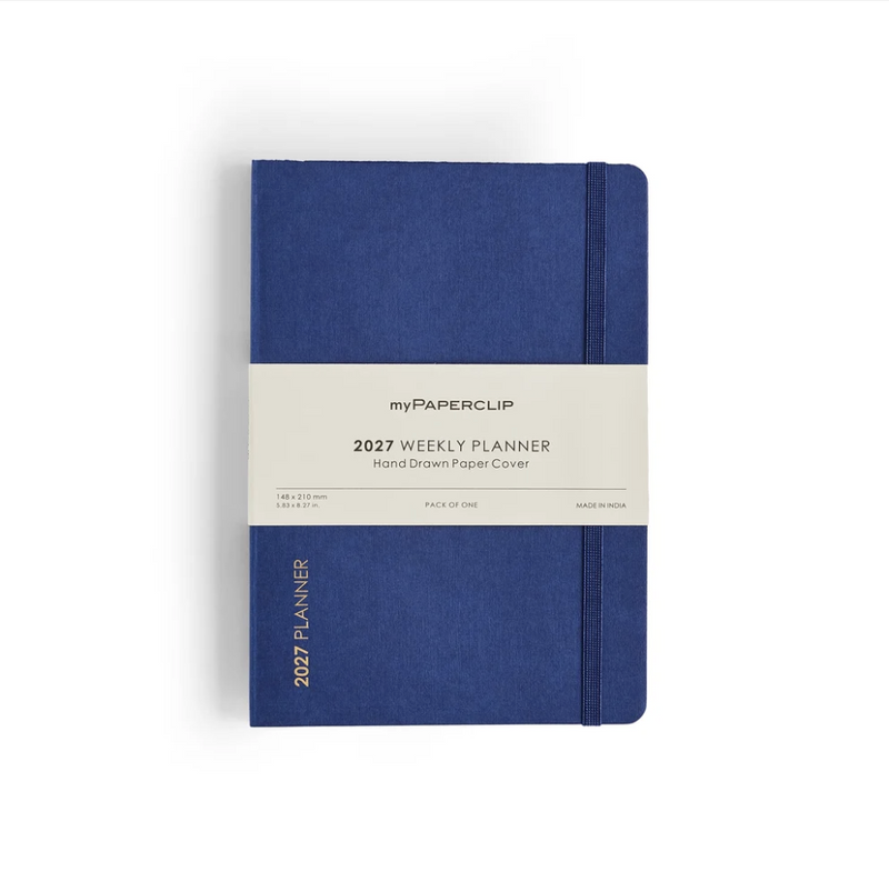 myPAPERCLIP 2027 Weekly Planner Softcover D1 - Blueberry