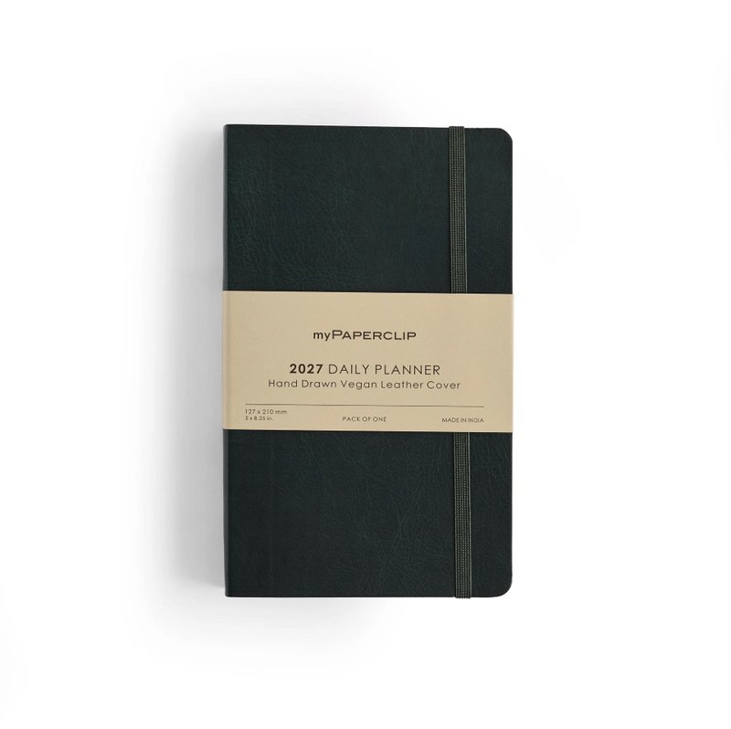 myPAPERCLIP 2027 Daily Planner Softcover M2 - Green