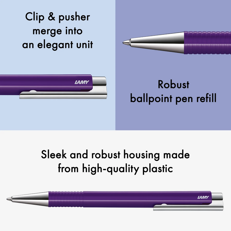 Lamy Logo 204 M+ Aubergine Ballpoint Pen
