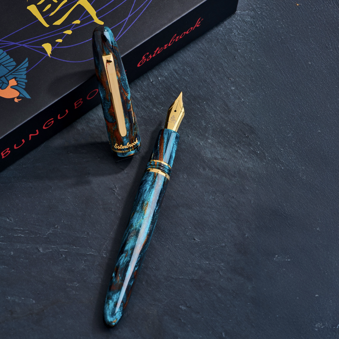 Esterbrook x Bungubox Estie DiamondCast Fountain Pen - Kingfisher, Special Edition