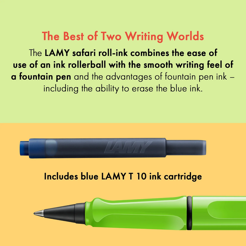 Lamy Safari Ink Cartridge Rollerball Pen - Green