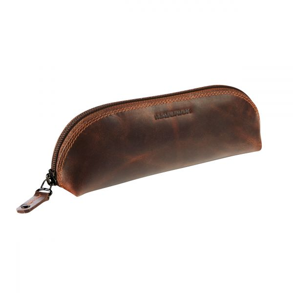 Maverick The Original Leather Small Oval Pencil Case