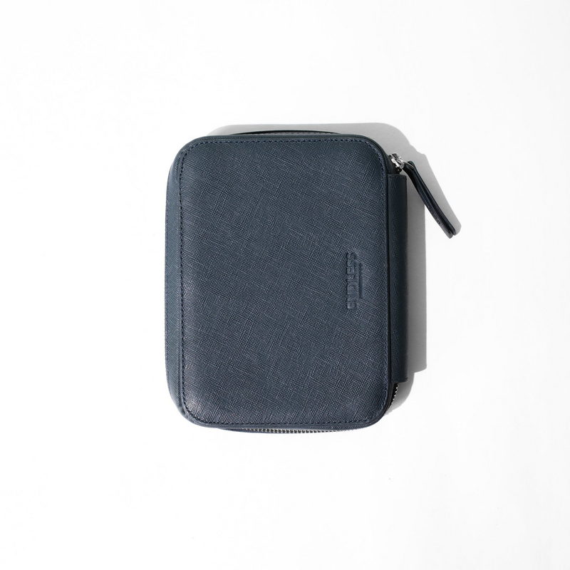 Endless Companion Adjustable Pen Pouch Blue - 10 Pens (New Saffiano Leather)