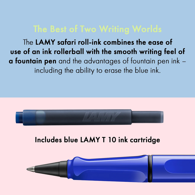Lamy Safari Ink Cartridge Rollerball Pen - Blue