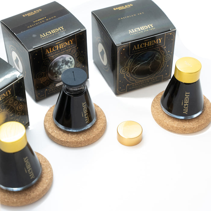 Endless Alchemy Fountain Pen Ink - Stardust - Obsidian Moon 45ml