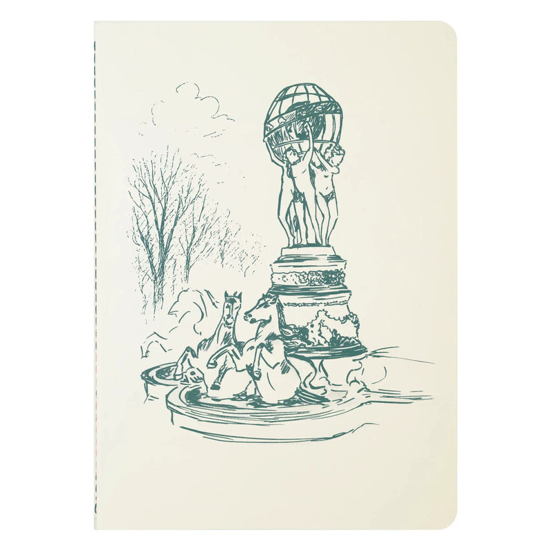 Jacques Herbin Paris Series Notebook - Fountain of the Four Parts of the World, A5 120gsm