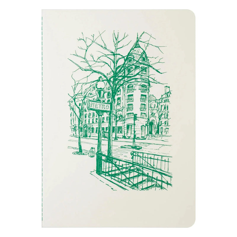Jacques Herbin Paris Series Notebook - Metro Green, A5 120gsm
