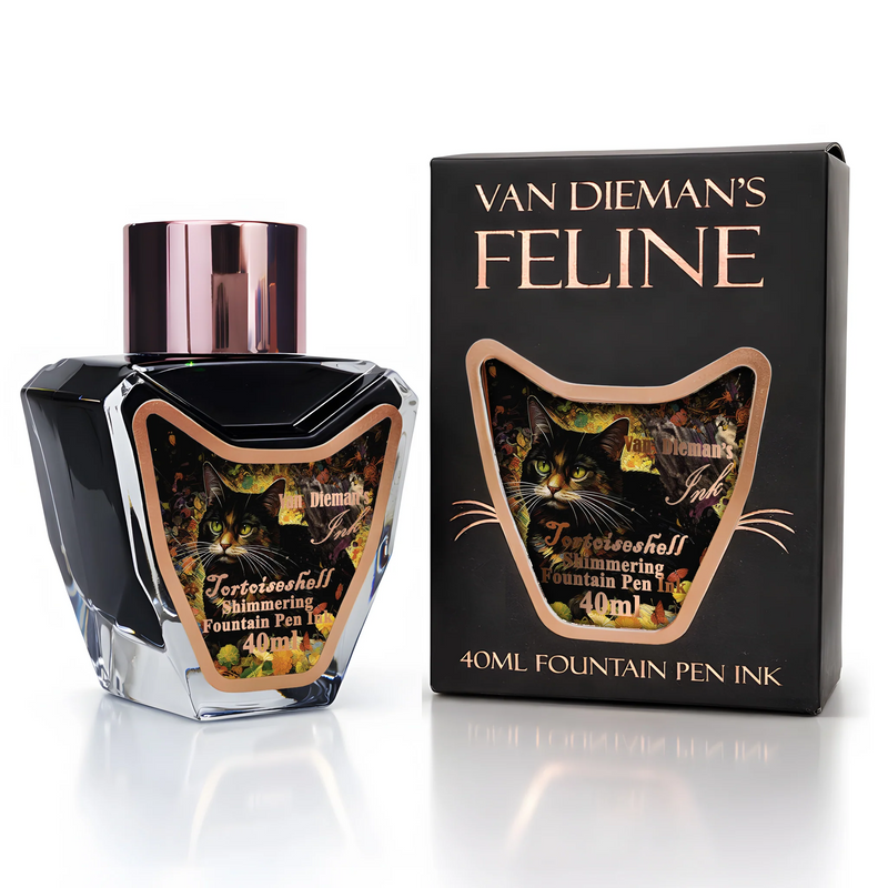Van Dieman's Feline - Tortoiseshell Shimmering Fountain Pen Ink 40ml
