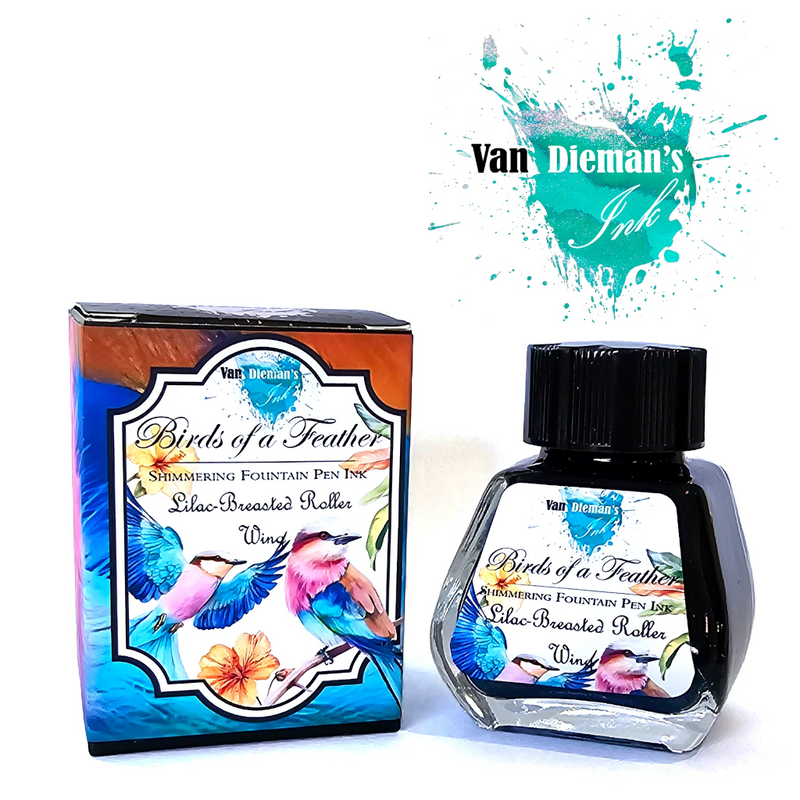 Van Dieman's Birds of a Feather Ink - Lilac Breasted Roller Wing Shimmering 30ml