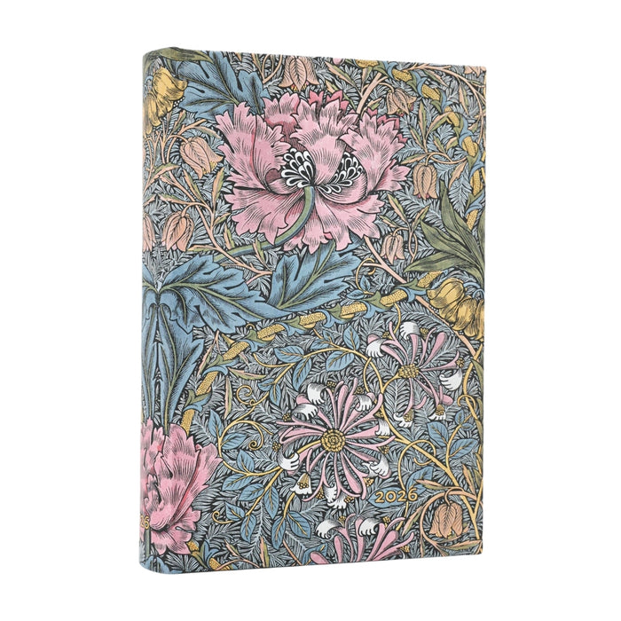 Paperblanks 2026 Diary - Morris Pink Honeysuckle - Day/Week-at-a-Time