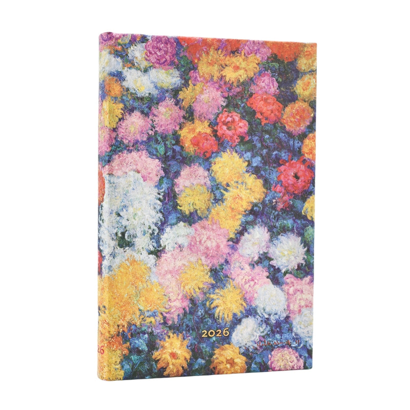 *Clearance* Paperblanks 2026 Diary - Monet’s Chrysanthemums - Week-at-a-Time