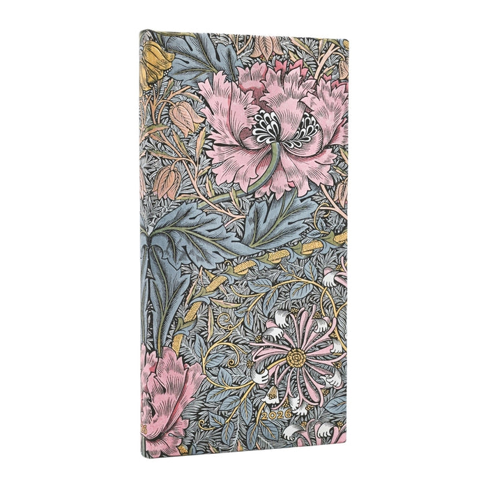 Paperblanks 2026 Diary - Morris Pink Honeysuckle - Day/Week-at-a-Time
