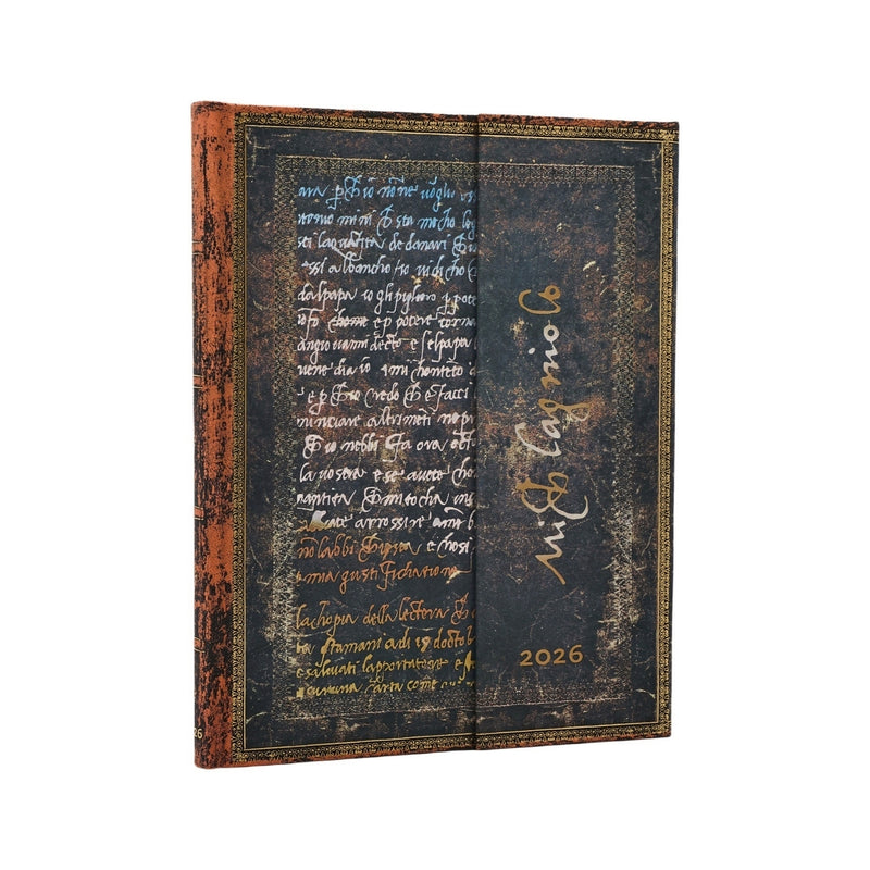*Clearance* Paperblanks 2026 Diary - Michelangelo, Handwriting - Week-at-a-Time