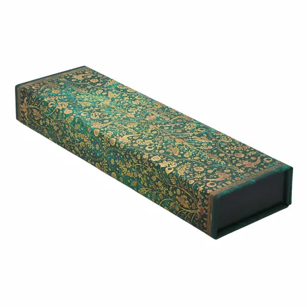 Paperblanks Pencil Case - Nature’s Grace - Emerald Flower