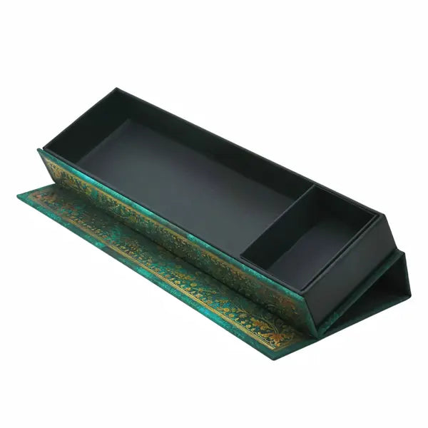 Paperblanks Pencil Case - Nature’s Grace - Emerald Flower