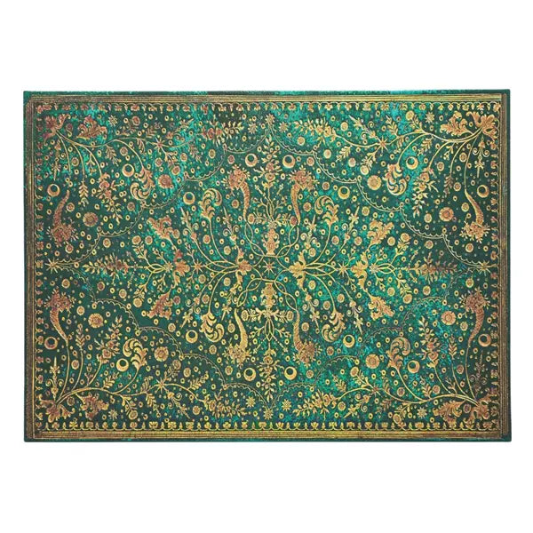 Paperblanks Document Folder - Natures Grace - Emerald Flower
