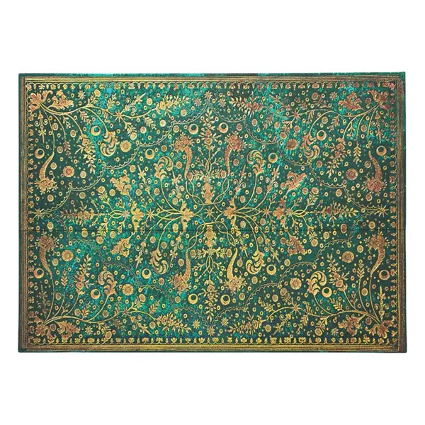 Paperblanks Document Folder - Natures Grace - Emerald Flower