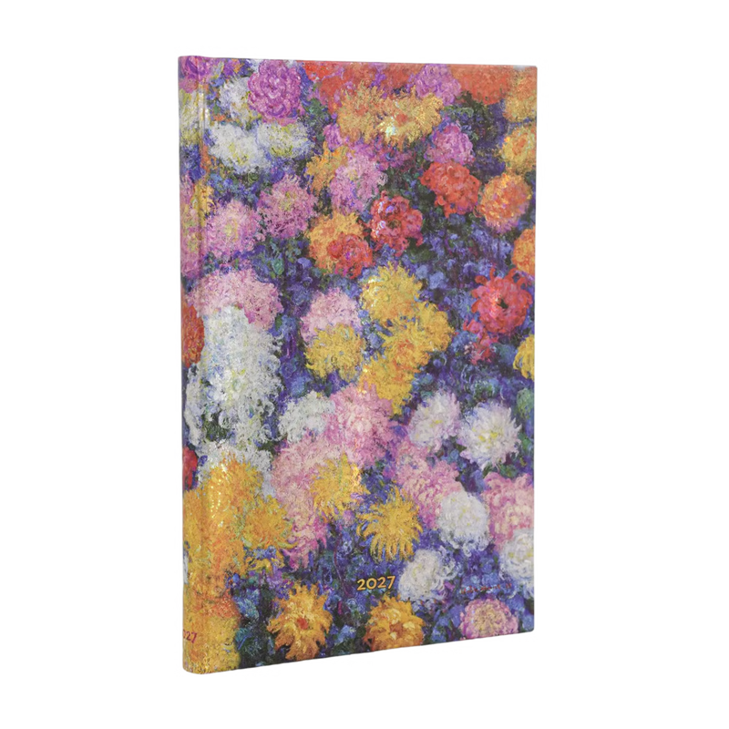 Paperblanks 2027 Diary - Monet’s Chrysanthemums - Week-at-a-Time
